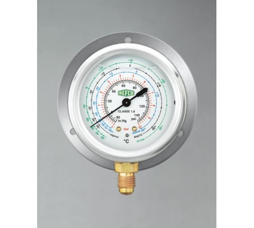 Манометры Refco MR-206 и MR-306 с трубкой Бурдона Манометры Refco MR-206 и MR-306 с трубкой Бурдона