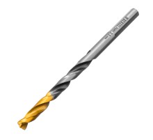 Сверло спиральное по металлу 5,5 x 93мм, Р6М5, Golden Tip, многогранная заточка Denzel