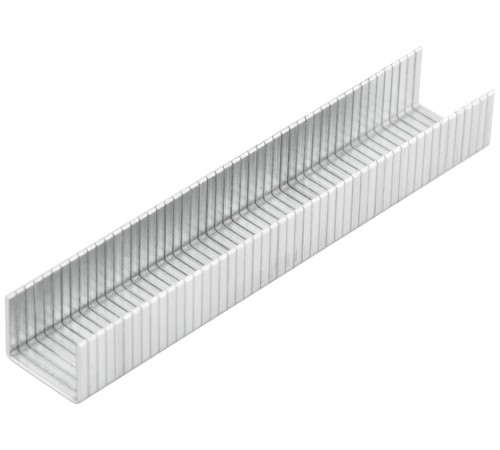 Скобы для степлера закалённые прямоугольные 10,6 мм х 1,2 мм (широкие тип 140)   8 мм, 1000 шт. КУРС