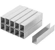 Скобы для степлера закалённые прямоугольные 10,6 мм х 1,2 мм (широкие тип 140)  14 мм, 1000 шт. КУРС