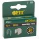 Скобы для степлера закалённые круглые, 12 мм, 500 шт. FIT IT