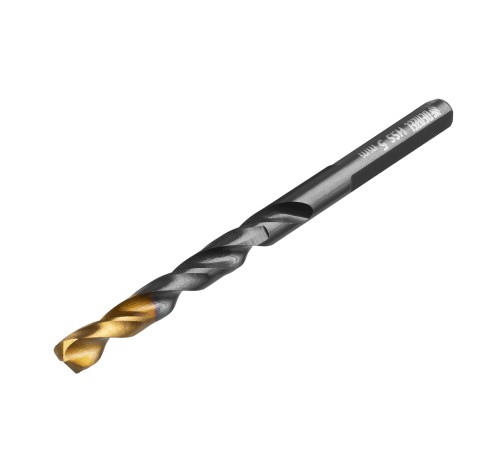 Сверло по металлу, 5 мм, HSS-Tin, Golden Tip, 10 шт. Denzel Сверло по металлу, 5 мм, HSS-Tin, Golden Tip, 10 шт. Denzel