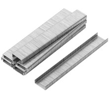 Скобы для степлера закалённые прямоугольные 11,3 мм х 0,7 мм  (узкие тип 53)  4 мм, 1000 шт. FIT IT