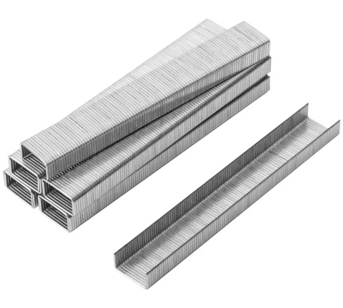 Скобы для степлера закалённые прямоугольные 11,3 мм х 0,7 мм  (узкие тип 53)  6 мм, 1000 шт. FIT IT