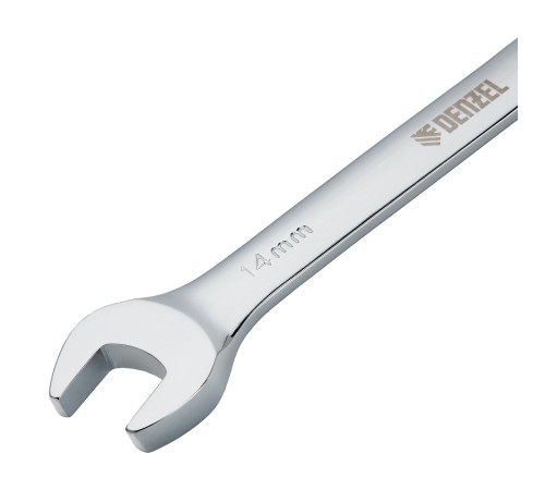 Ключ комбинированный, с трещеткой, 14 мм Denzel