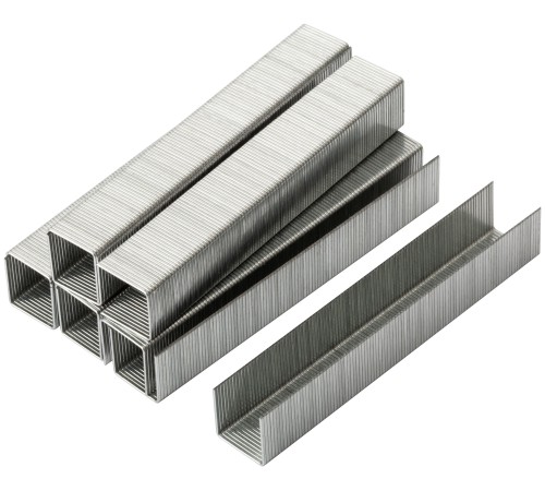 Скобы для степлера закаленные 11,3 мм х 0,7 мм, (узкие тип 53) 12 мм, 1000 шт. КУРС