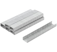 Скобы для степлера закаленные 11,3 мм х 0,7 мм, (узкие тип 53)  6 мм, 1000 шт. MOS