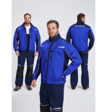 Куртка ProfLineSpecialist (тк.Смесовая,240), васильковый/т.синий