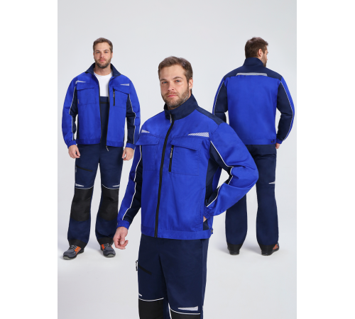 Куртка ProfLineSpecialist (тк.Смесовая,240), васильковый/т.синий
