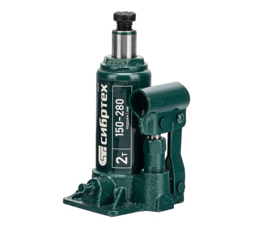 Домкрат гидравлический бутылочный, 2 т, 150-280 мм, в пласт. кейсе Сибртех Домкрат гидравлический бутылочный, 2 т, 150-280 мм, в пласт. кейсе Сибртех