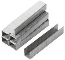 Скобы для степлера закалённые прямоугольные 11,3 мм х 0,7 мм  (узкие тип 53) 14 мм, 1000 шт. FIT DIY