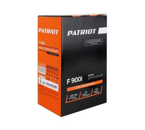 Насос дренажный PATRIOT F 900 i