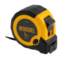 Рулетка 5м х 25мм, двухкомп. корпус, кнопка-пауза Denzel