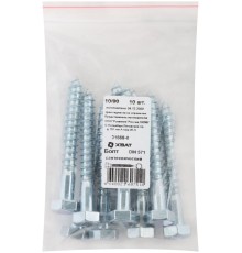 Болт сантехнический DIN 571 10/80 10 шт Фасовка MU