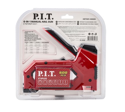 Степлер механический P.I.T. DRUA HSTG01-S0005