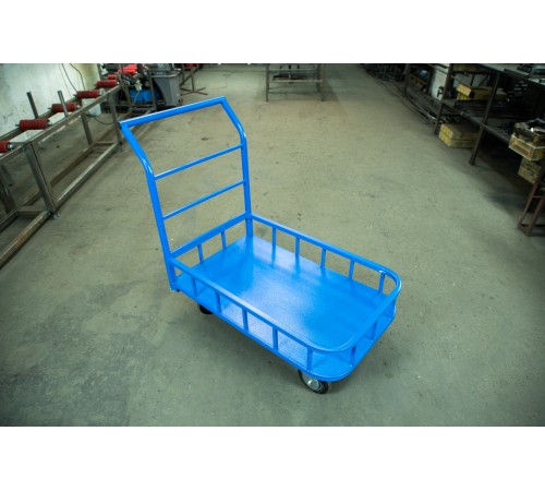 Тележка платформенная TOR ТП-Б (600х1000) (колеса 160 мм) с бортами