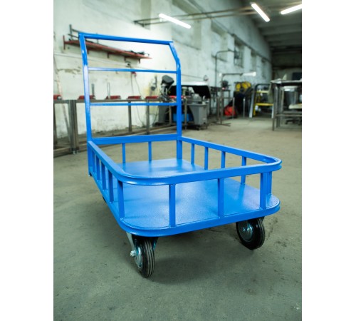 Тележка платформенная TOR ТП-Б (600х1000) (колеса 160 мм) с бортами