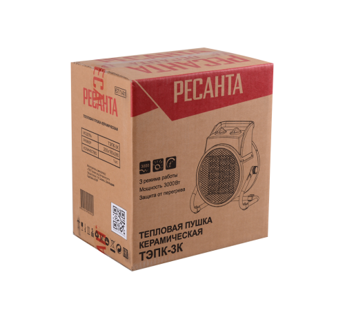 Тепловая электрическая пушка Ресанта ТЭПК-3K Тепловая электрическая пушка Ресанта ТЭПК-3K