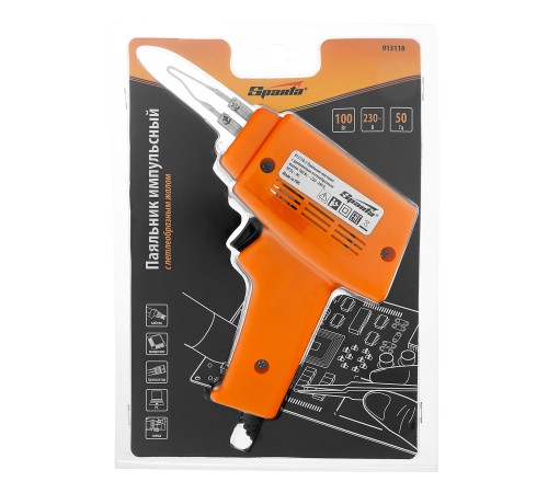 Паяльник импульсный с петлеобразным жалом, 100 Вт, 220 В Sparta