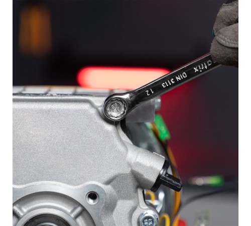 Набор ключей комбинированных, 6-22 мм, 12 шт, CrV, полированный хром Matrix