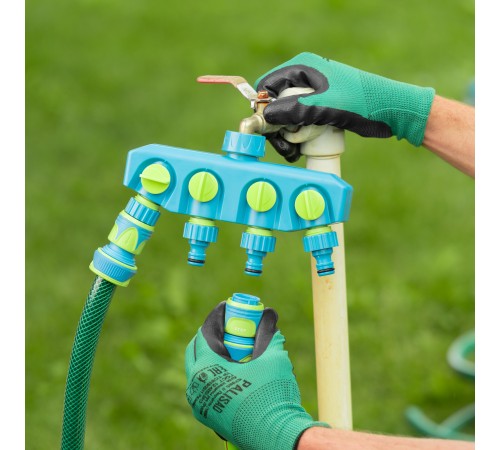 Разветвитель четырехканальный, пластиковый Palisad Luxe