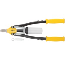 Заклепочник усиленный с длинными ручками, пластиковый контейнер 3,2-6,4 мм (445 мм) FIT IT