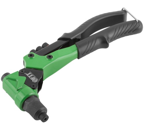 Заклепочник комбинированный Профи с поворотным механизмом 0-360 гр., для резьбовых заклепок  М3-М6 и вытяжных заклепок 2,4-4,8 мм (270 мм), кейс FIT HQ