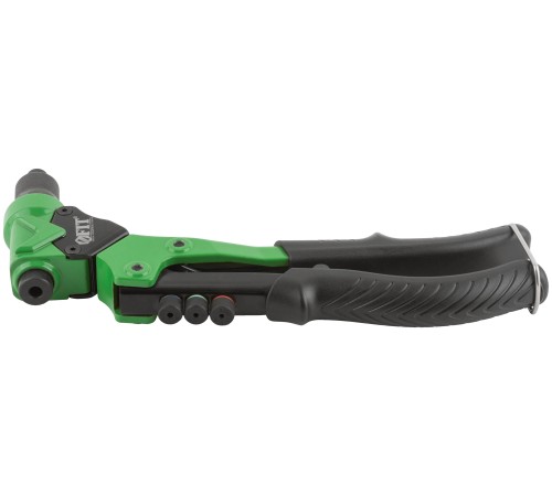 Заклепочник комбинированный Профи с поворотным механизмом 0-360 гр., для резьбовых заклепок  М3-М6 и вытяжных заклепок 2,4-4,8 мм (270 мм), кейс FIT HQ