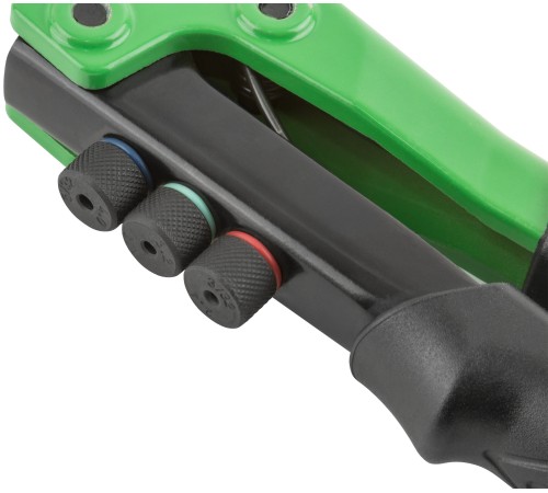 Заклепочник комбинированный Профи с поворотным механизмом 0-360 гр., для резьбовых заклепок  М3-М6 и вытяжных заклепок 2,4-4,8 мм (270 мм), кейс FIT HQ