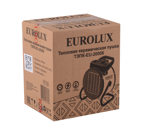 Электрическая теплопушка Eurolux ТЭПК-EU-2000K Электрическая теплопушка Eurolux ТЭПК-EU-2000K