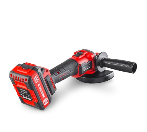 RUNTEC RT-AG1100T Шлифмашина угловая аккумуляторная RUNTEC TECHNIC 125 мм, 20В, 2*4Ач, 1100Вт