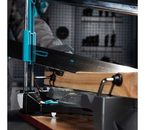 Стусло прецизионное, двухплоскостное, пила 600 мм, две прижимные струбцины, ограничительный упор Gross