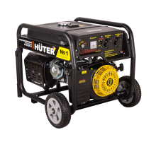Портативный бензогенератор Huter DY6500LX с колесами