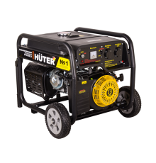 Портативный бензогенератор Huter DY6500LX с колесами
