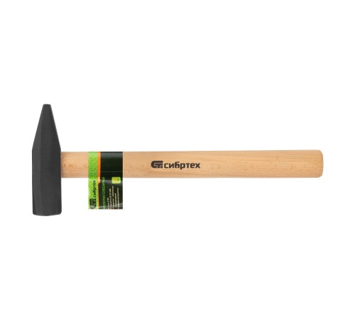 Молоток слесарный 1000 г, квадратный боек, деревянная рукоятка Сибртех
