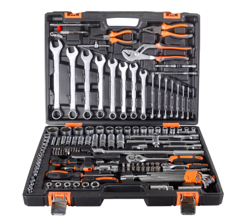 Набор инструментов, 1/2", 1/4", CrV, в кейсе 151 предмет Вихрь