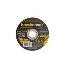 Диск отрезной по металлу 115х1,0х22,23 Hanskonner