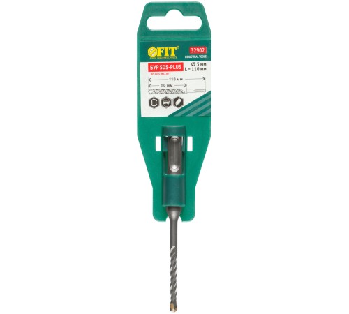 Бур по бетону SDS PLUS с двойной резьбой  5х110 мм FIT IT