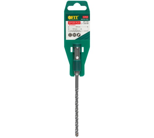 Бур по бетону SDS PLUS с двойной резьбой  7х160 мм FIT IT