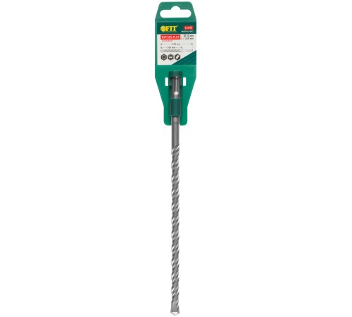 Бур по бетону SDS PLUS с двойной резьбой 10х260 мм FIT IT Бур по бетону SDS PLUS с двойной резьбой 10х260 мм FIT IT