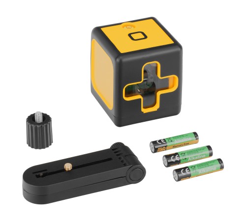 Лазерный уровень DQB, 30 м, зеленый луч, батарейки, сумка Denzel