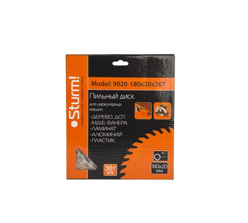 Диск пильный Sturm! 9020-180x20x36T Диск пильный Sturm! 9020-180x20x36T