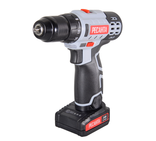 Дрель-шуруповерт аккумуляторная Ресанта ДА-24-2ЛК