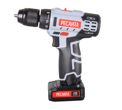 Дрель-шуруповерт аккумуляторная Ресанта ДА-24-2ЛК