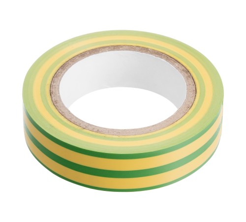 Изолента ПВХ, 15 мм х 10 м, желто-зеленая, 150 мкм Matrix