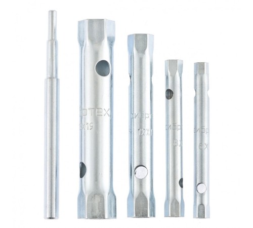 Набор ключей трубчатых торцевых, 5 предметов  Сибртех