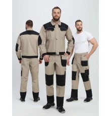 Костюм Вест IMP (тк.Канвас,260) брюки, бежевый/черный Костюм Вест IMP (тк.Канвас,260) брюки, бежевый/черный