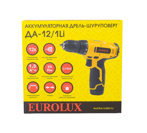 Дрель-шуруповерт Eurolux ДА-12/1Li Дрель-шуруповерт Eurolux ДА-12/1Li