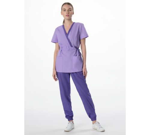 Костюм женский Симпл-001 (тк.Смесовая,120) MedLine, фиолетовый/сирень