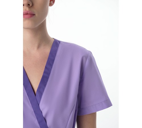Костюм женский Симпл-001 (тк.Смесовая,120) MedLine, фиолетовый/сирень